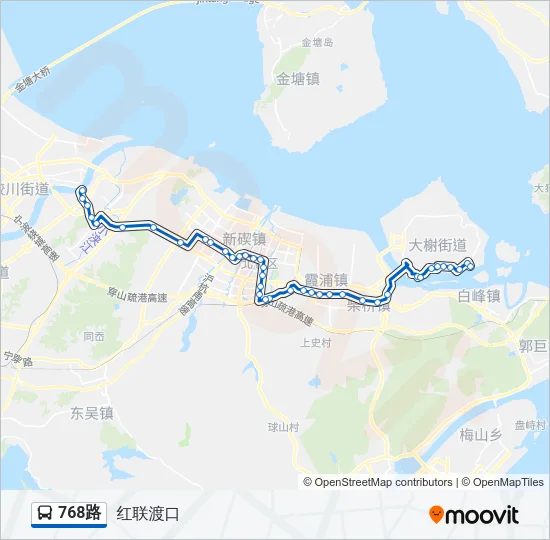 768路 Bus Line Map