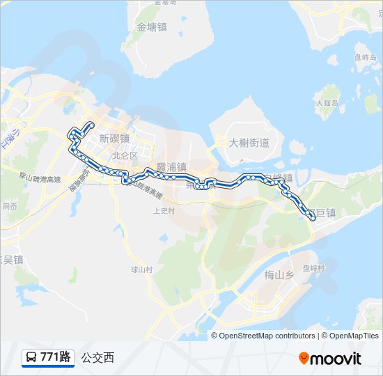 771路 Bus Line Map