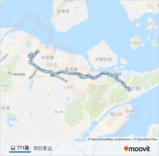 771路 Bus Line Map