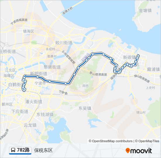782路 Bus Line Map