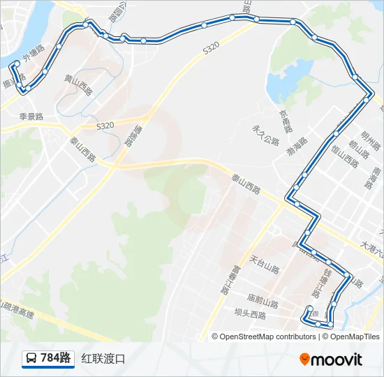 784路 Bus Line Map