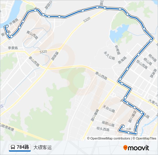 784路 Bus Line Map