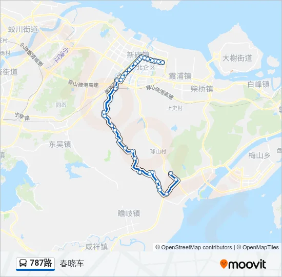 787路 Bus Line Map