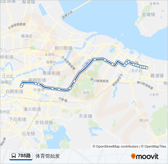 788路 bus Line Map