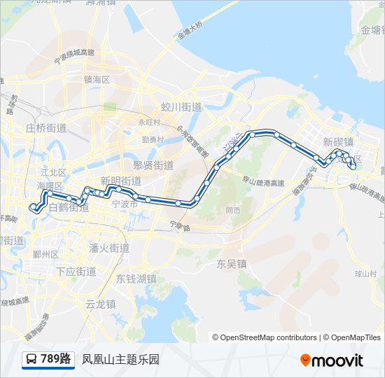 公交789路的线路图