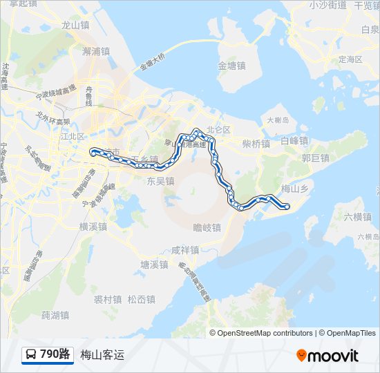 公交790路的线路图