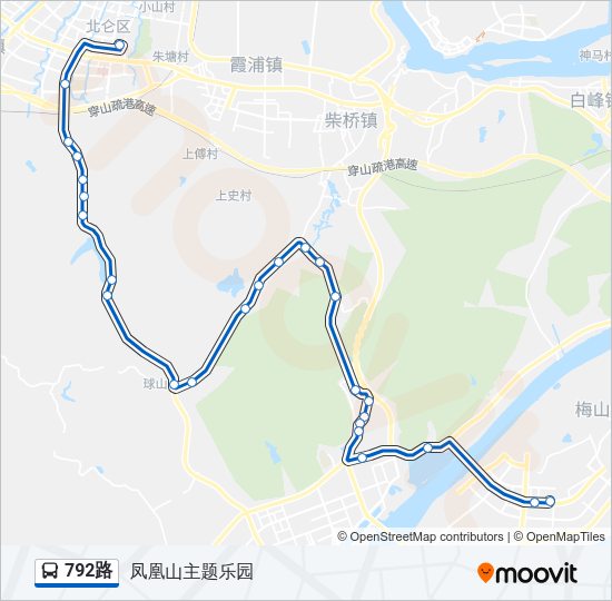 792路 Bus Line Map