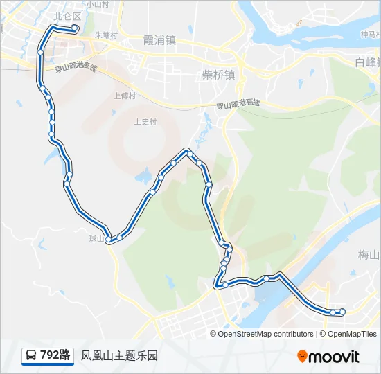 792路 Bus Line Map