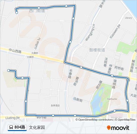 804路 Bus Line Map