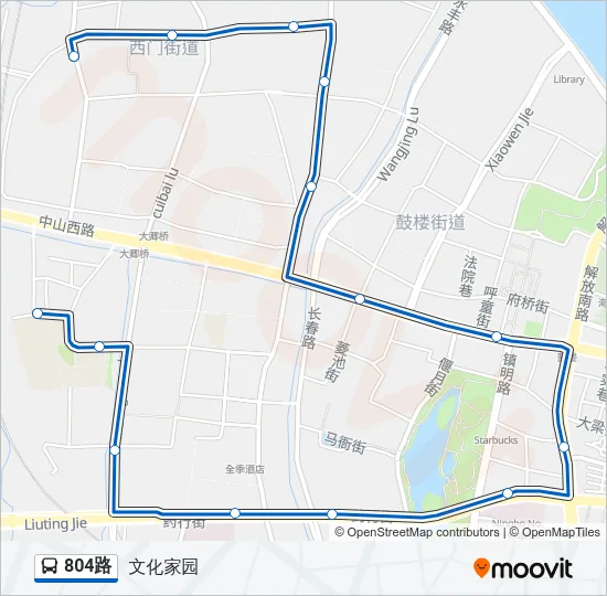 804路 Bus Line Map