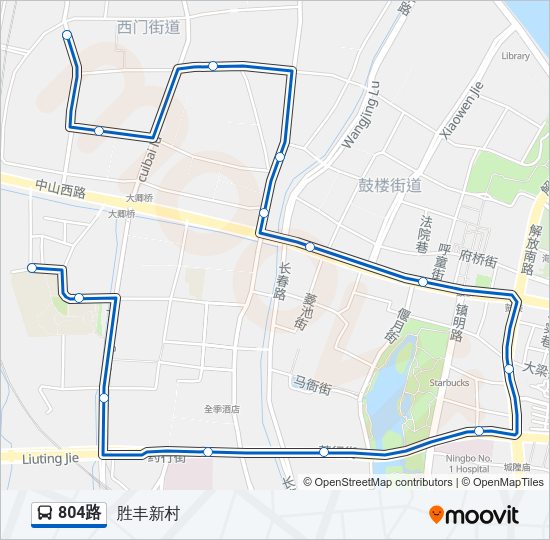 804路 Bus Line Map