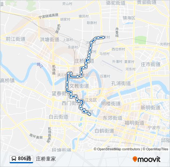 806路 Bus Line Map