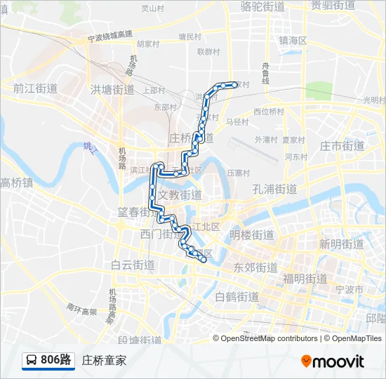 806路 Bus Line Map