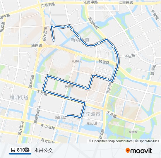 810路 Bus Line Map