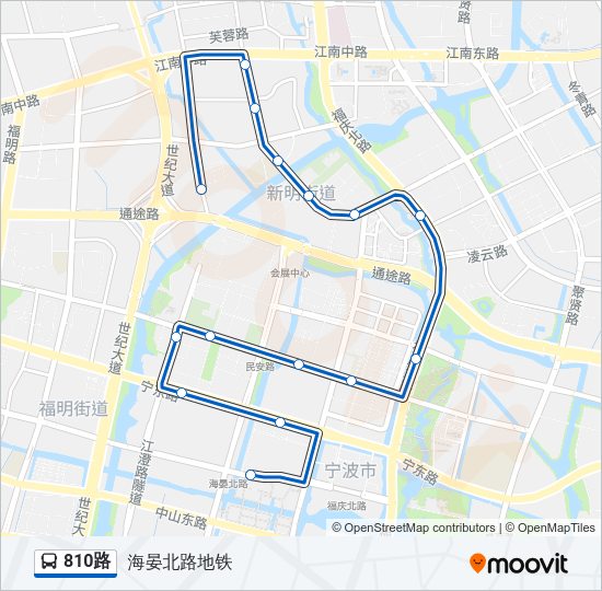 810路 Bus Line Map