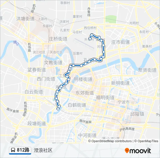 812路 Bus Line Map