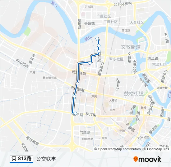 813路 Bus Line Map
