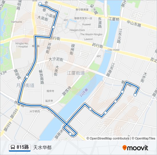 公交815路的线路图