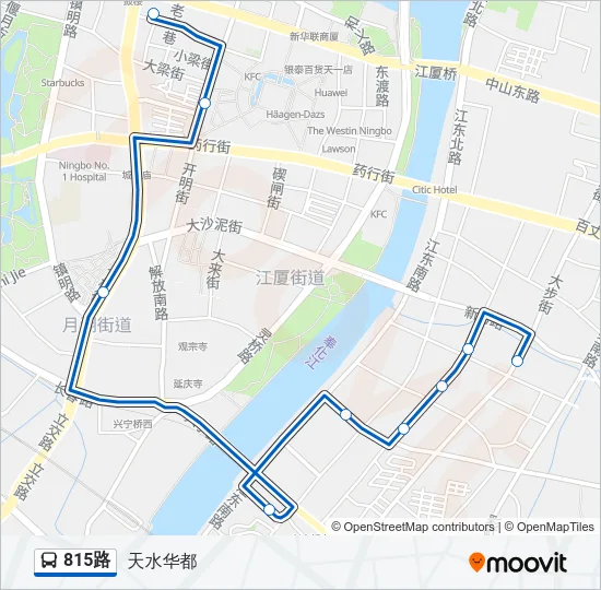 815路 Bus Line Map