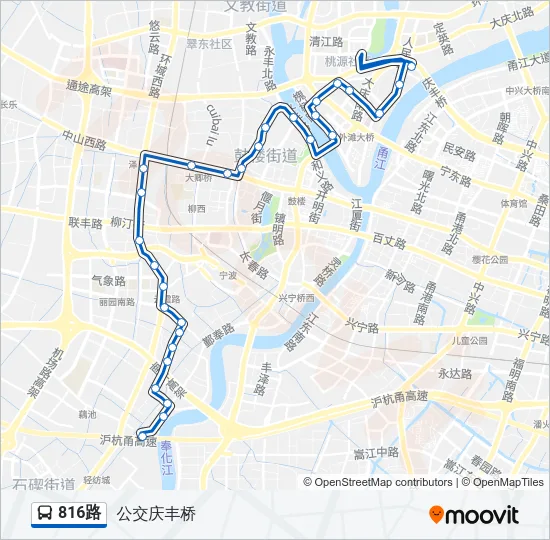 816路 Bus Line Map