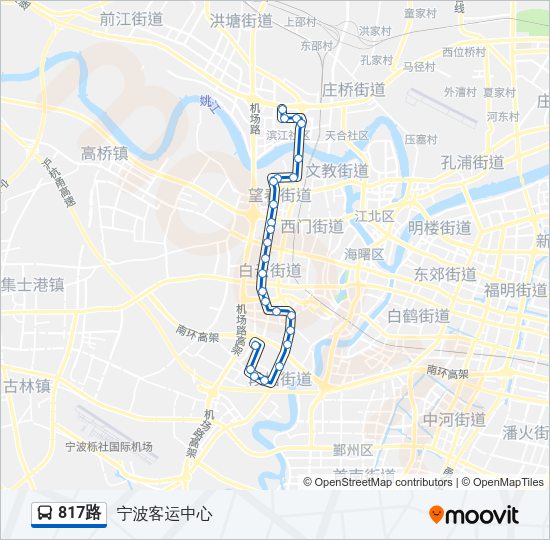 817路 Bus Line Map