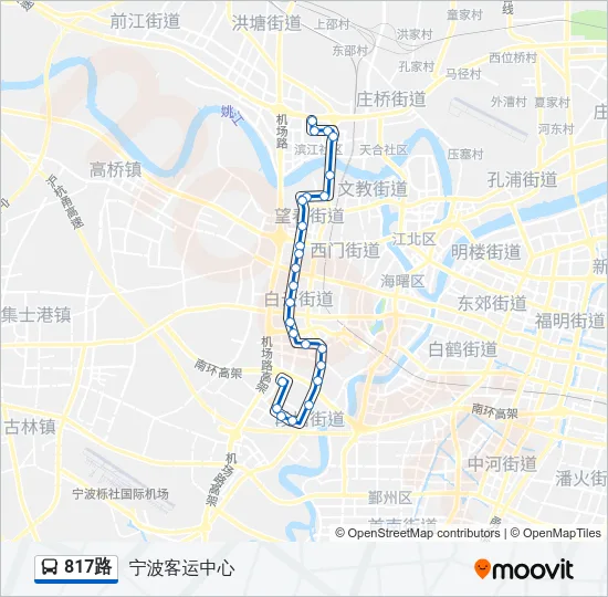 817路 Bus Line Map