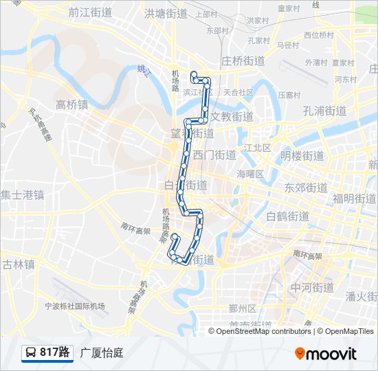 817路 Bus Line Map