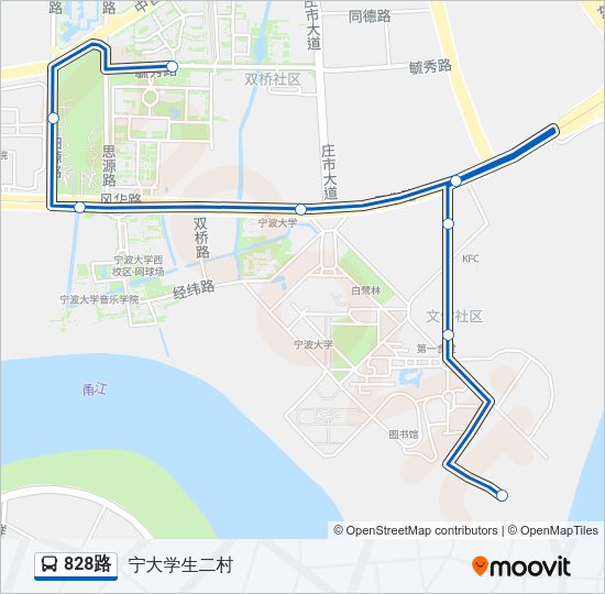 828路 Bus Line Map