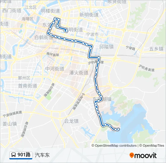 901路 Bus Line Map