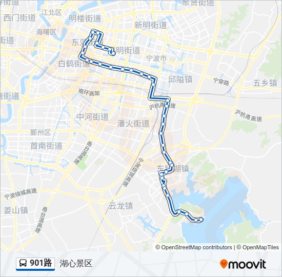 901路 Bus Line Map