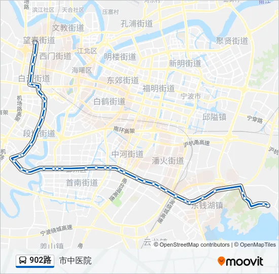 902路 Bus Line Map