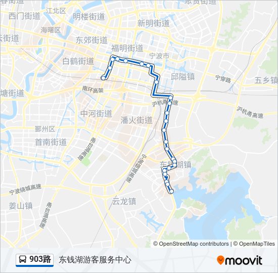 903路 bus Line Map