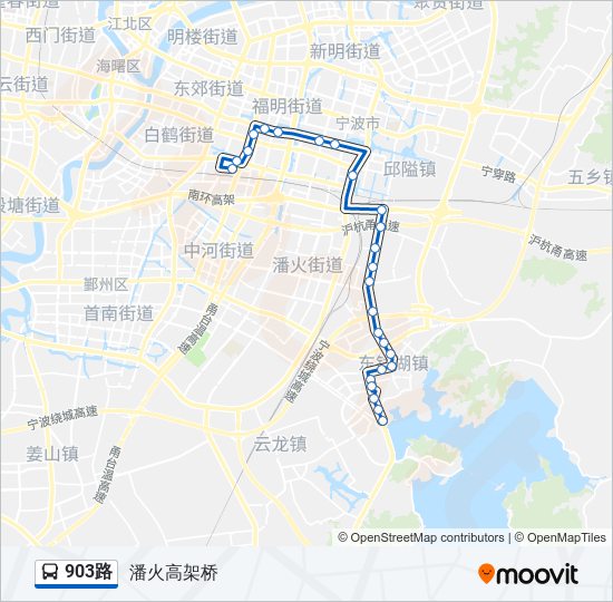 903路 bus Line Map