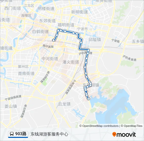 903路 Bus Line Map