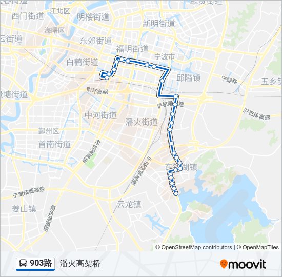 903路 Bus Line Map