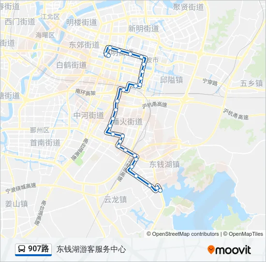 907路 Bus Line Map