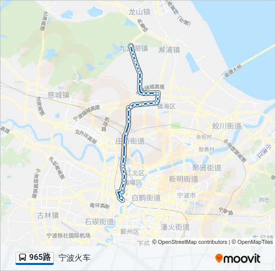 965路 Bus Line Map