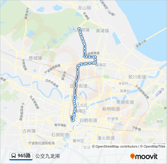 965路 Bus Line Map