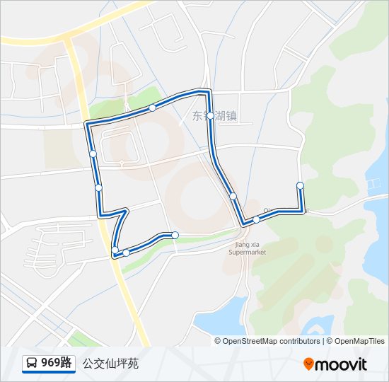 公交969路的线路图