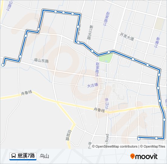 慈溪7路 Bus Line Map