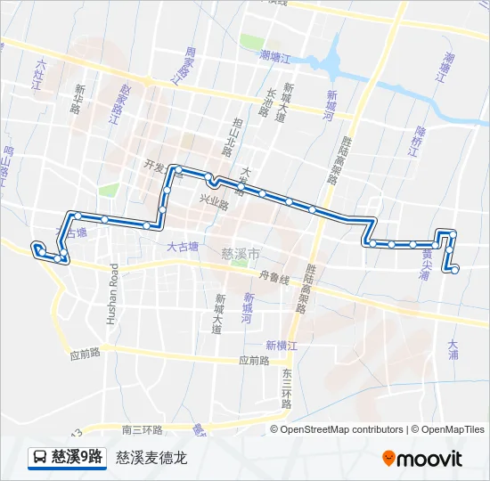 慈溪9路 Bus Line Map