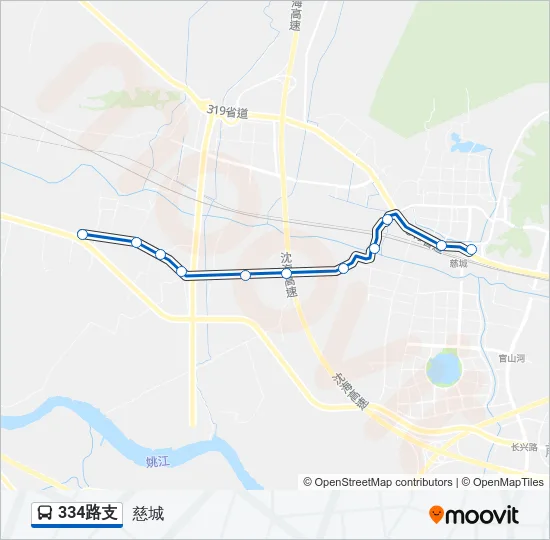 334路支 Bus Line Map