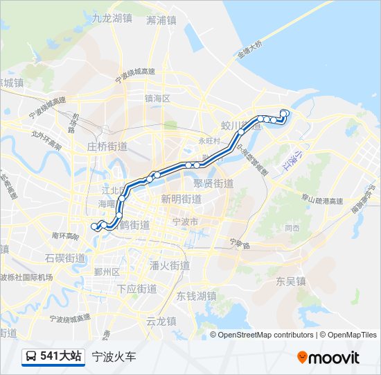 541大站 Bus Line Map