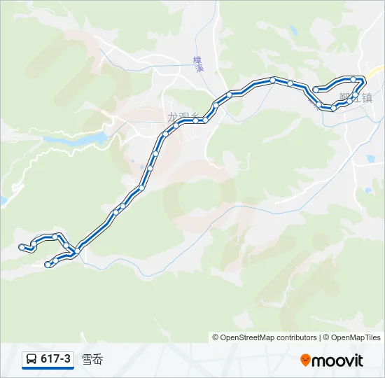 617-3 Bus Line Map
