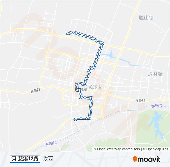 慈溪12路 Bus Line Map