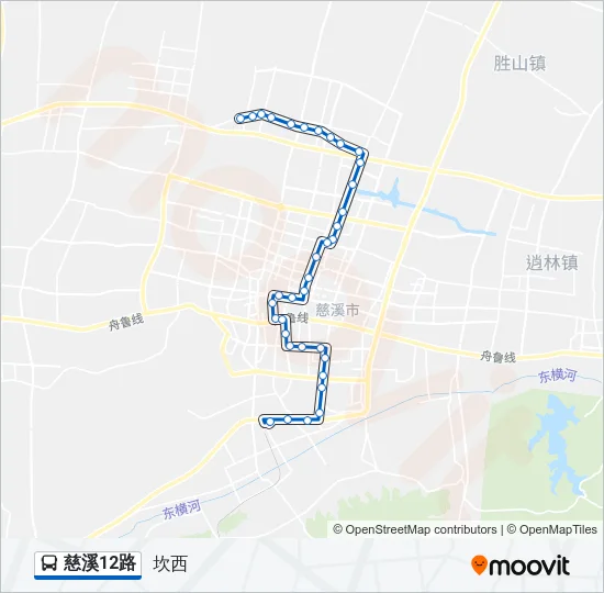 慈溪12路 Bus Line Map