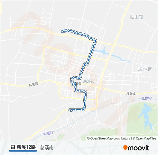 慈溪12路 Bus Line Map