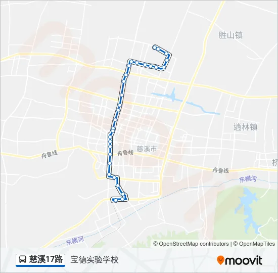 慈溪17路 Bus Line Map