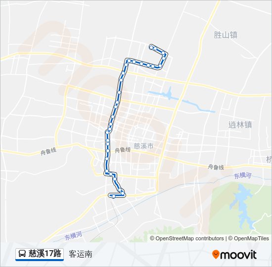慈溪17路 Bus Line Map