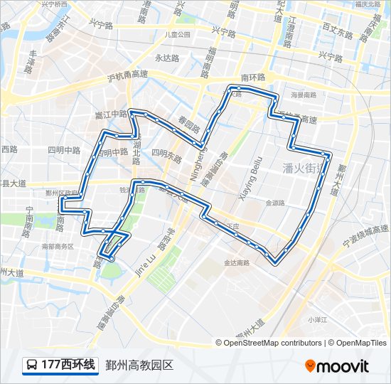 177西环线 Bus Line Map